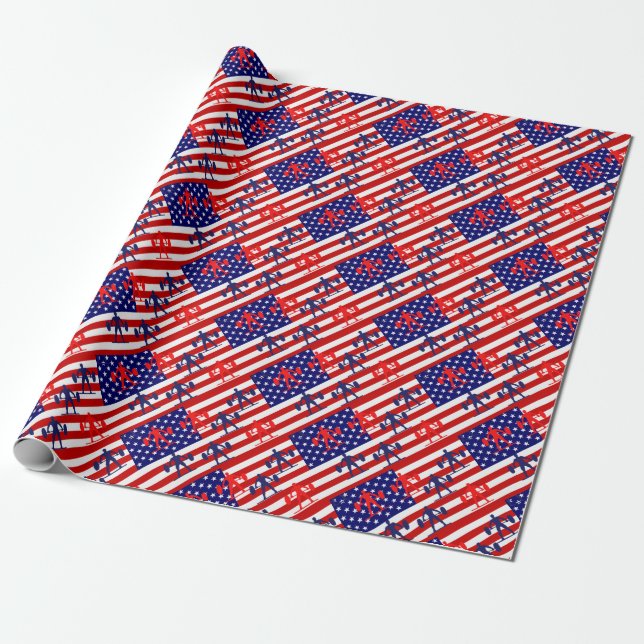 Gewichtheben Geschenkpapier (Ungerollt)