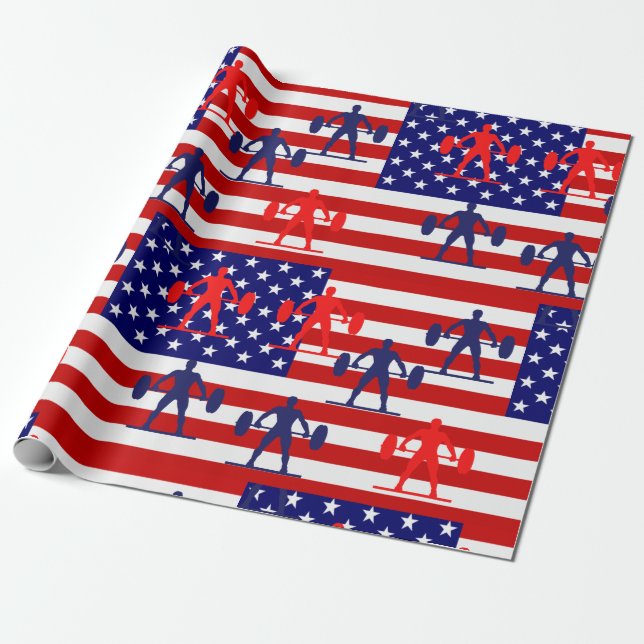 Gewichtheben Geschenkpapier (Ungerollt)