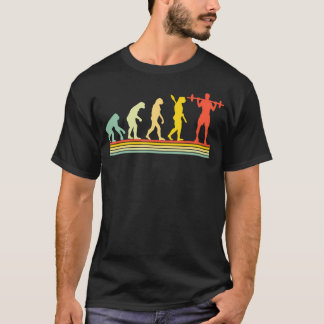 Gewichtheben Kraftdreikampf Evolution Fitnessstudi T-Shirt