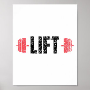 Gewichtheben Krafttraining Fitnessstudio Training Poster