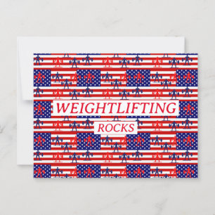 GEWICHTHEBEN POSTKARTE