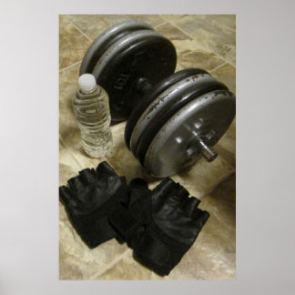 Gewichtheben und Sport-Gym-Poster Poster