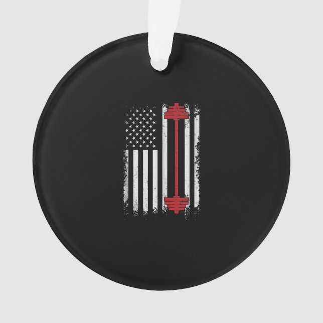 Gewichtheben von Flachgeschenke Training, Gymnasti Ornament (Vorderseite)