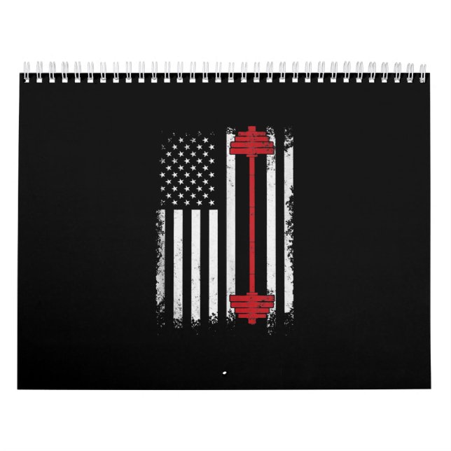 Gewichtheben von Flachgeschenken Workout, Gymnasti Kalender (Titelbild)