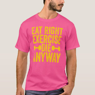 Gewichtheben von Gym Workout essen richtige Übung  T-Shirt