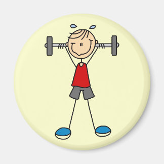 Gewichtheben von Hemden und Geschenken Magnet
