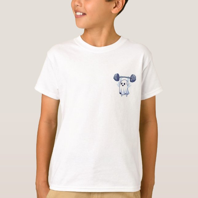 Gewichtheber-Geist-Workout-Kinder T-Shirt (Vorderseite)