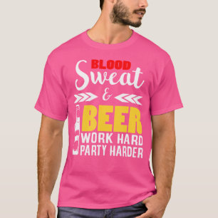 Gewichtheber T-Shirt - Blut Schweiß Bier Geschenk