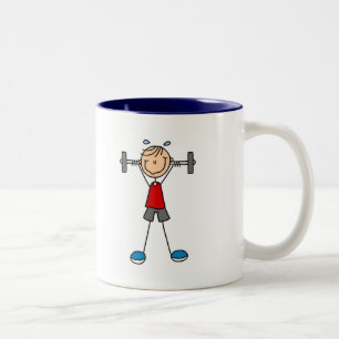 Gewichtheber T-Shirts und Geschenke Zweifarbige Tasse