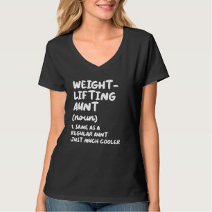 Gewichtheber-Tante Definition & Sassy Sports T-Shirt