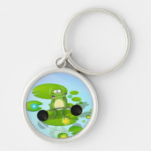 Gewichtheberfrosch Schlüsselanhänger