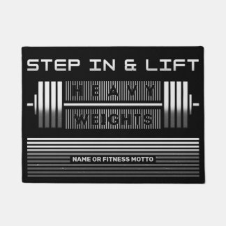 Gewichthlifter Barbell Fitness Design für Gymnasti Fußmatte