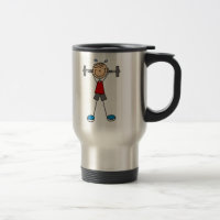 Gewichts-AnhebenStrichmännchen-Tasse