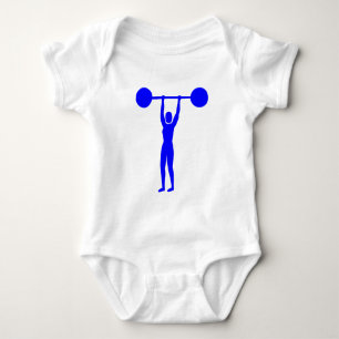 Gewichtsabnahme 02 - Blau Baby Strampler