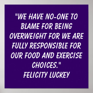 Gewichtsabnahme 8 poster