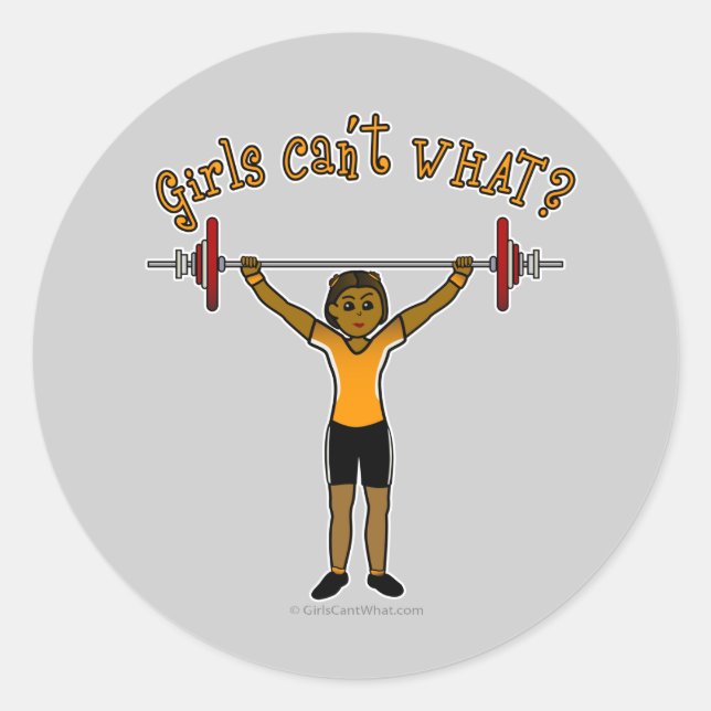 Gewichtsabnahme (dunkel) runder aufkleber (Vorderseite)