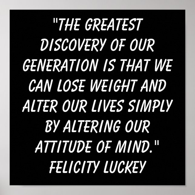 Gewichtsabnahme Höhe 1 Poster (Vorne)