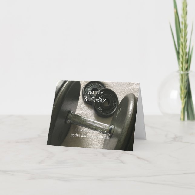 Gewichtsabnahme Inspiration Geburtstag Karte (Vorderseite)