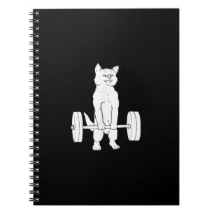 Gewichtsabnahme und Fitnessraum Notizblock