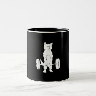 Gewichtsabnahme und Fitnessraum Zweifarbige Tasse