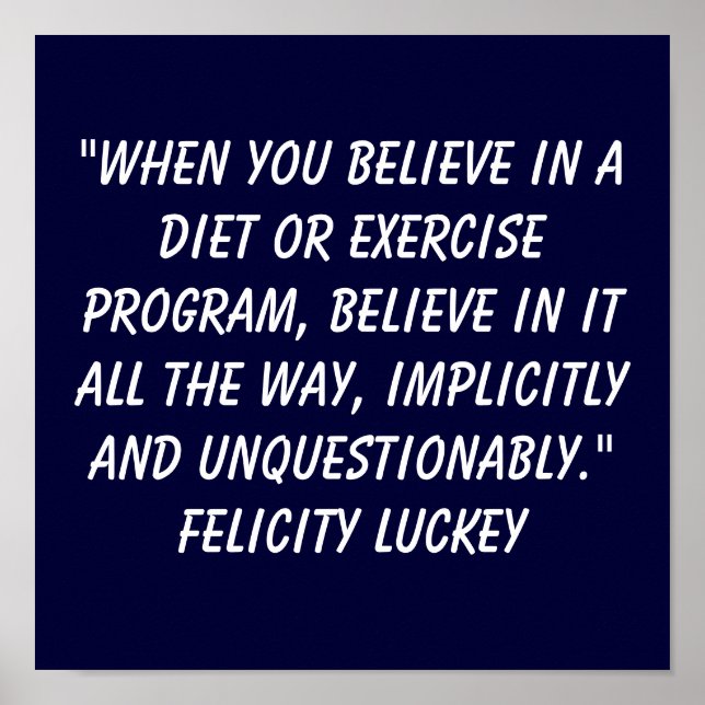 Gewichtsabnahmeglauben 2 poster (Vorne)