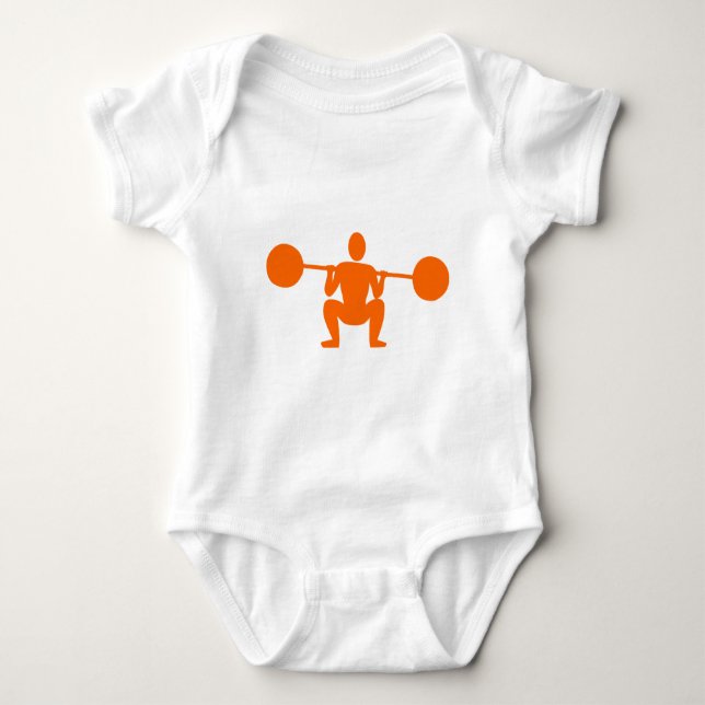 Gewichtsabnehmer 01 - Orange Baby Strampler (Vorderseite)