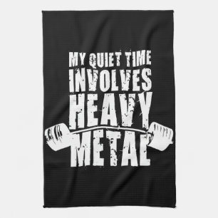 "Gewichtsanheben" Motivation - Schwermetall Handtuch