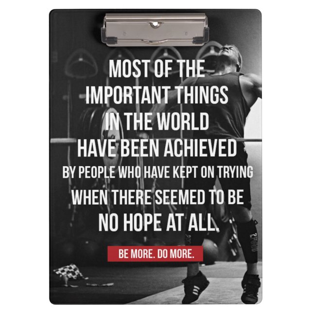 Gewichtsannahme Motivierend Wörter - Training Klemmbrett (Vorderseite)