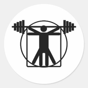 Gewichtsannahme Runder Aufkleber