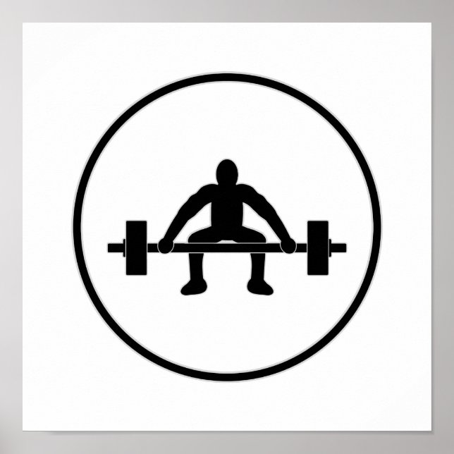 Gewichtsbegrenzung Poster (Vorne)