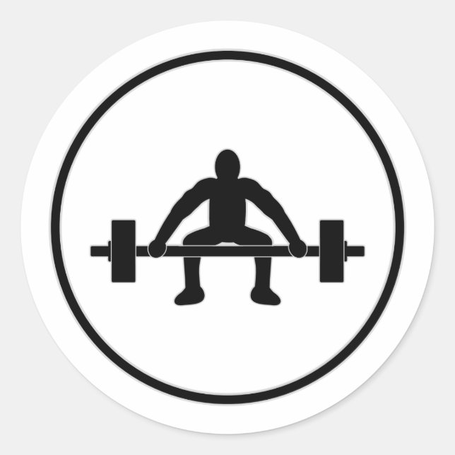 Gewichtsbegrenzung Runder Aufkleber (Vorderseite)