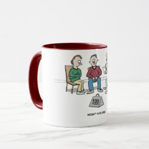 Gewichtsbeobachter-Cartoon-Tasse Tasse