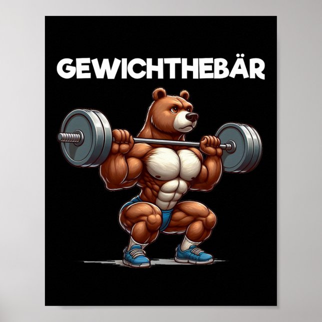 Gewichtshilfebar Poster (Vorne)