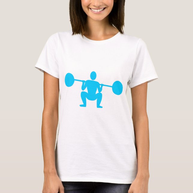 Gewichtslifter 01 - Sky Blue T-Shirt (Vorderseite)