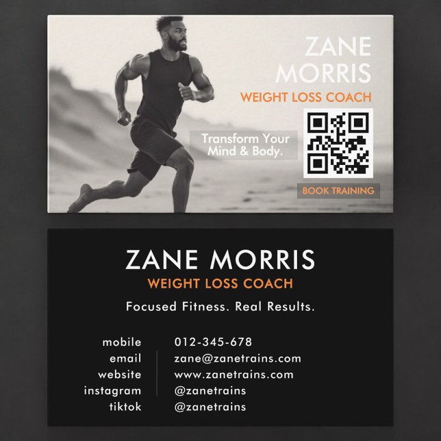 Gewichtsverlust-Coach-QR-Code Visitenkarte (Von Creator hochgeladen)