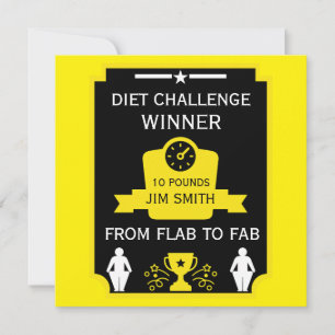 Gewichtsverlust Gratulation Karte