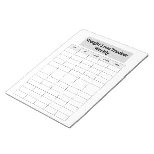 Gewichtsverlust-Tracker Notizblock
