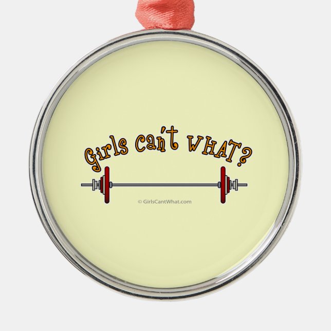 Gewichtszunahme - Barbell Ornament Aus Metall (Vorne)