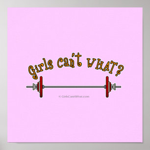 Gewichtszunahme - Barbell Poster