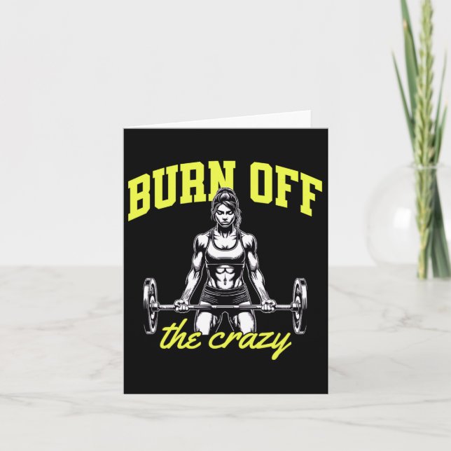 Gewichtszunahme Bodybuilding Muskeln Trainer Spric Karte (Vorderseite)