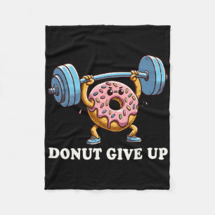 Gewichtszunahme - Funny Fitness Workout Gym Donut Fleecedecke