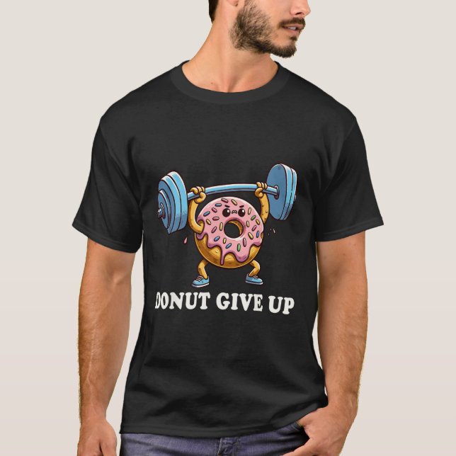 Gewichtszunahme - Funny Fitness Workout Gym Donut  T-Shirt (Vorderseite)