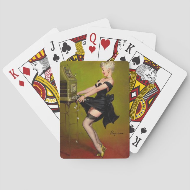 Gewinn Pin Up Spielkarten (Rückseite)