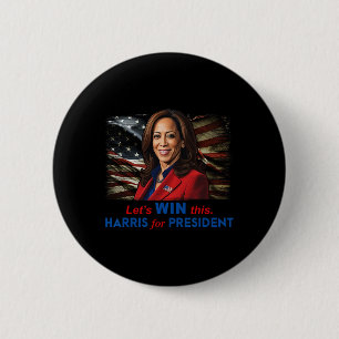 Gewinne dies Harris für Präsident Kamala Harris 20 Button