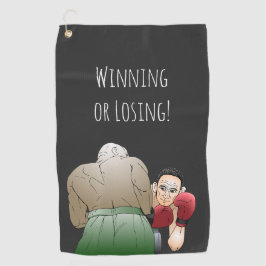 Gewinne oder Verlust Golfhandtuch