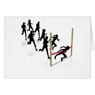 Gewinnen des Rennens