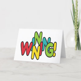 Gewinnen! Feiertagskarte