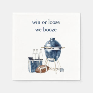 Gewinnen oder Lose Wir Booze Serviette