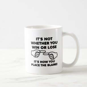 Gewinnen oder Verlieren, Schimpfen Lustiger Becher Kaffeetasse