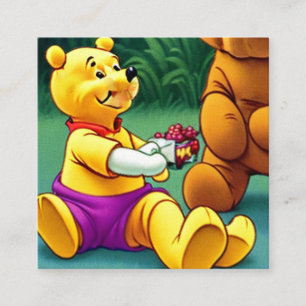 Gewinnen Sie das Pooh 2. Quadratische Visitenkarte